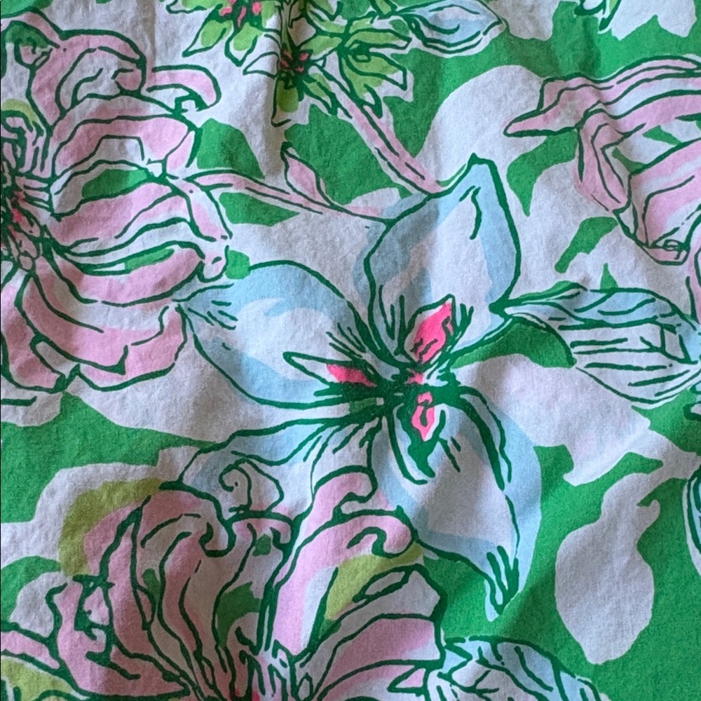 Lilly Pulitzer Spearmint Blossom Views Top - Picture 8 of 8